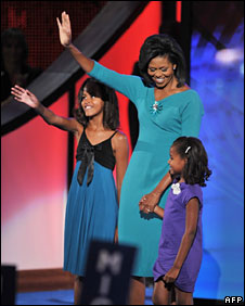 Bà Obama tại đại hội đảng Dân chủ