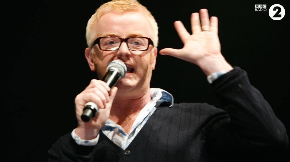 Chris Evans takes to the stage