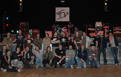 All of the bands, and the promoters for the night.
