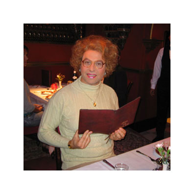 David made up and dining out