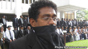 Lawyers Collective protesting against impeachment (file photo)