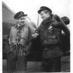 George Mason, known as Tony, is the young man on the left - 611 Squadron, Hornchurch, 1941
