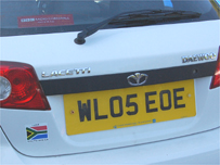 Car Sticker competition example 