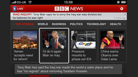 BBC News on mobile