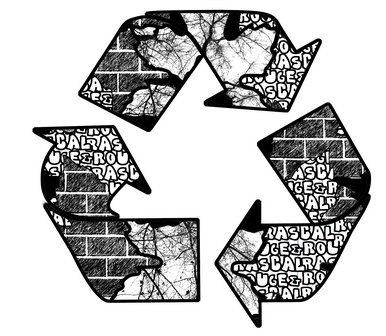 Bricks and branches themed T-shirt design