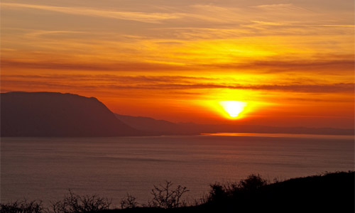 Sunset from the Great Orme. Image by Glyn Roberts