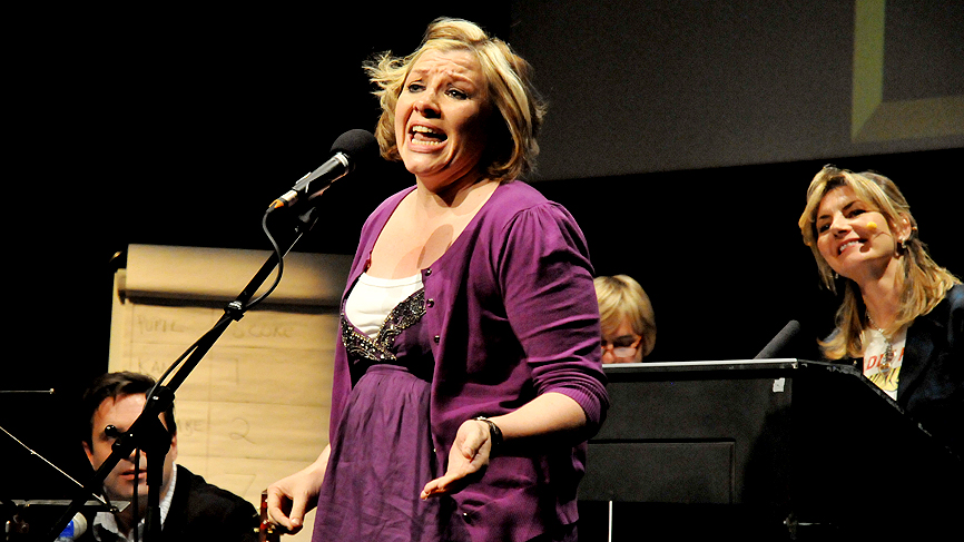 Julie Coombe in full bloom