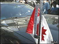 اتومبيل سفير کانادا در برابر دادگاه