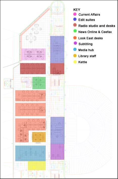 Graphic: The layout of the Forum's second floor.