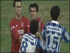 نمایی از فیلم فوتبال به سبک ایرانی ساخته مازیار بهاری