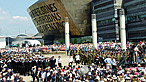 The Drumhead Service outside the Wales Millennium Centre
