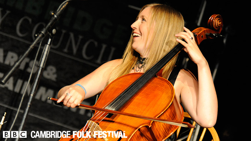 Bellowhead performing at Cambridge Folk Festival 2009.