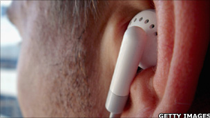 Man listening to music