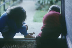 Silhouette of children