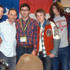 Pete and the Pirates pose with Steve Lamacq