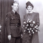 Christopher on his wedding day with Nell. September 5th 1942