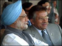 جنرل پرویز مشرف اور من موہن سنگھ