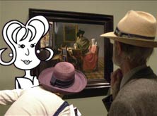 Alice in an art gallery