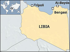 Mapa de Libia
