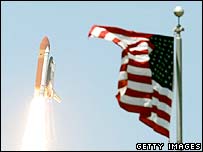 Discovery ve Amerikan bayrağı