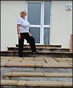 Ann Widdecombe at her house