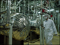 İran'daki bir nükleer tesis