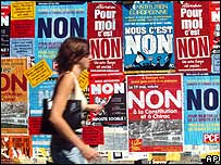 Fransa'da hayır posterleri