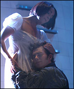 Frankenstein and his mother. Photo: Robert Day