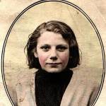 Aunt Iris (Mum's sister) on Schooldays in 1939.