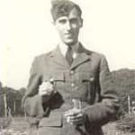 Fred's first day in uniform at RAF Uxbridge.