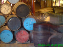 Ghost image taken at a docks warehouse