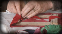 Cut the fabric to size