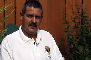 Alan find football the best way to break the ice...