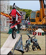 Stunt Motorbike jumping