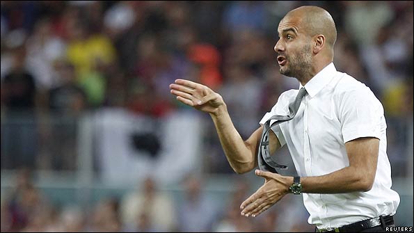 Barcelona coach Pep Guardiola