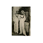 Edward Walker & friend in Alexandria 1942