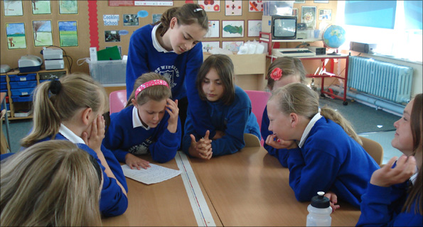 Pupils at East Wittering Primary School 