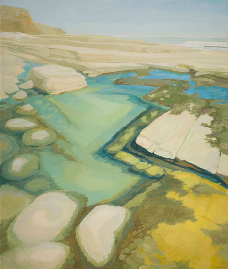Photograph of Joan Baker's painting Blue Pool