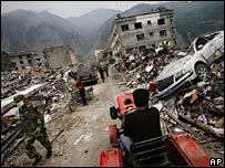 Earthquake damage, Sichuan province, China