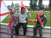 Jersey football supporters