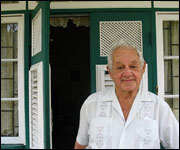 Man in front of doorway