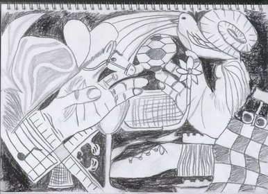 Child takes the hand of an adult