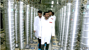 احمدی نژاد در نطنز