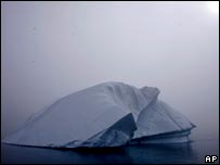 melting iceberg in Greenland