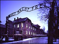 The gates at Auschwitz