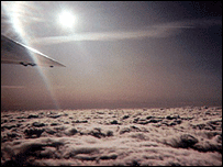 View from glider window