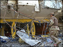 Irak'ta saldırı sonrası enkaz görüntüleri