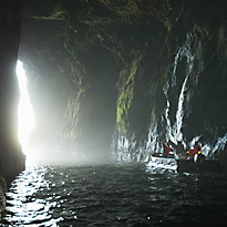 Faeroes cave - photo Alan Brockie