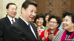 習近平星期五會見江蘇代表團婦女代表（08/03/2013）