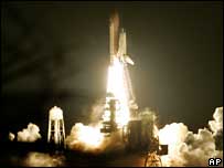 شاتل پس از پرتاب